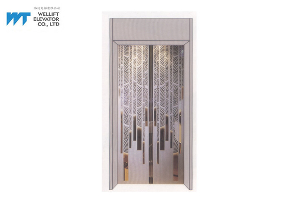 Decoración de la cabina del elevador con la puerta de lujo del elevador para el elevador moderno del hotel